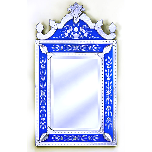 Blue Venetian Mirror - CVM05