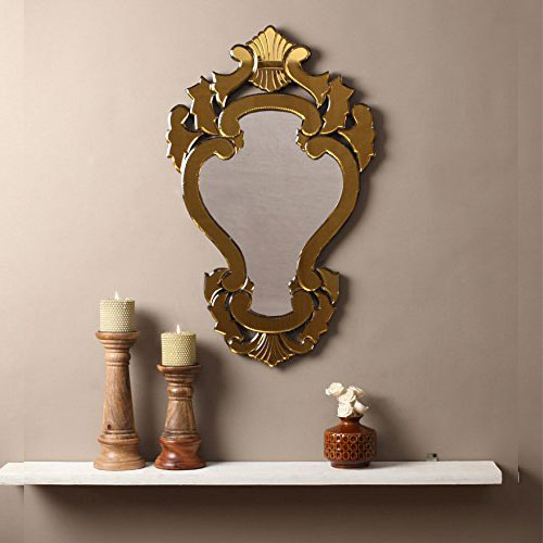 Small G Stylish Golden Mirror - SM59