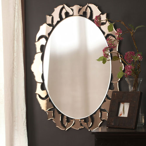 Small Golden Designer Mirror - SM57