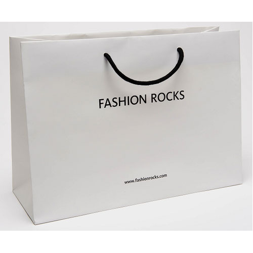 White Printed Paper Bag- PB01